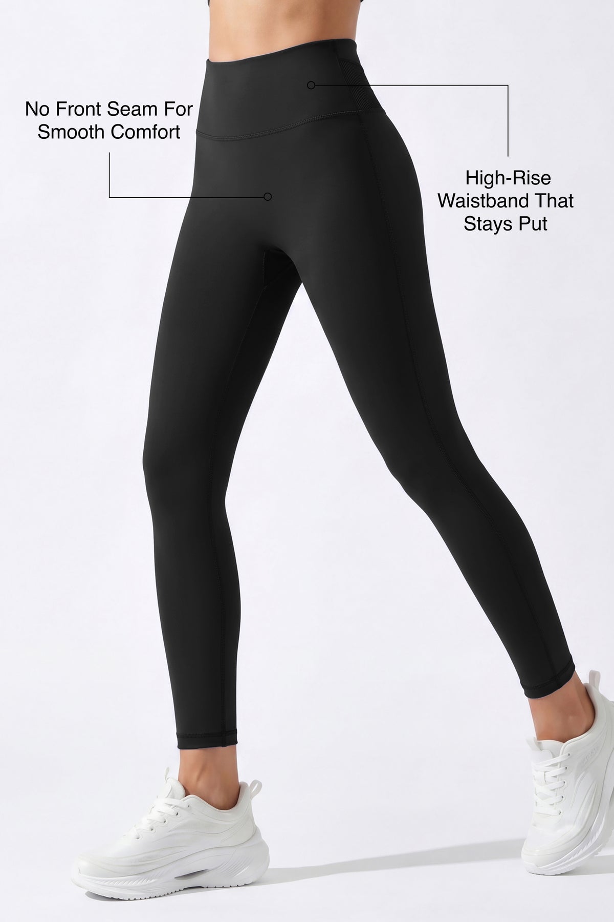 Echo™ High-Rise No-Front-Seam 25-Inch Leggings | Butt-Lifting Support for Running, Yoga & HIIT