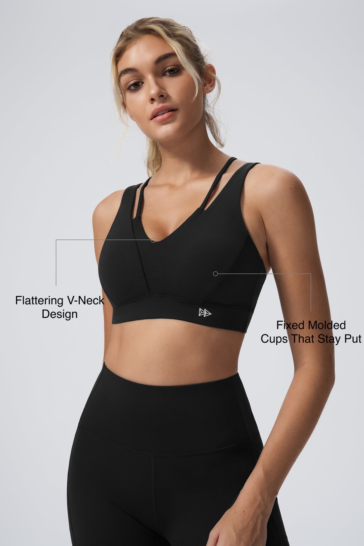 Anywhere™ Cross-back Soft Fixed Cups Yoga Bra | Women's Light Support Sports Bra Best For Yoga, HIIT