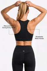 Power™ Breathable Racerback Stable High Support Sports Bra | High-Impact Support Best For Running, HIIT & Training