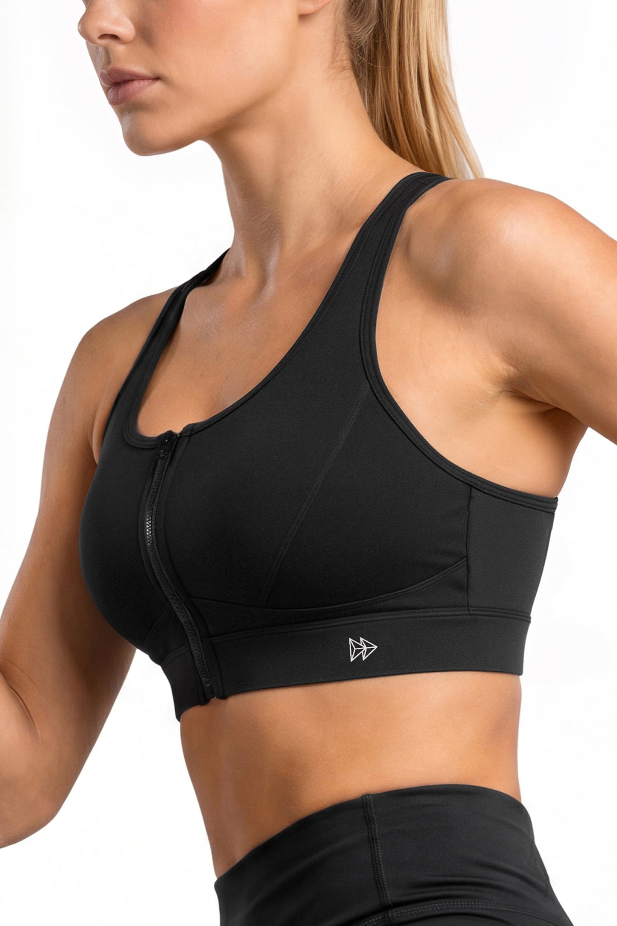 Power™ Zip Front Air Flow Back Full Coverage High Support Sports Bra | Women's High Support Sports Bra