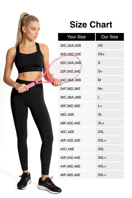 Power™ Racerback Breathable Full-Coverage Sports Bra | High-Impact Support for Running, Gym & Training - image 4