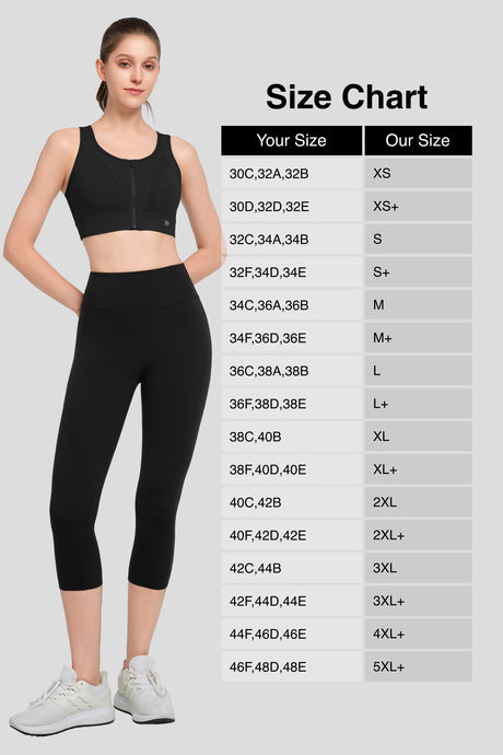 Reggiseno da corsa imbottito traspirante perforato con cerniera frontale Echo | Reggiseno sportivo ad alto sostegno da donna - image 4