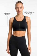 Power™ Breathable Racerback Stable High Support Sports Bra | High-Impact Support Best For Running, HIIT & Training