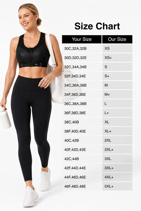 Power™ Zip Front Adjustable High Support Sports Bra | Women's High Support Sports Bra - image 4