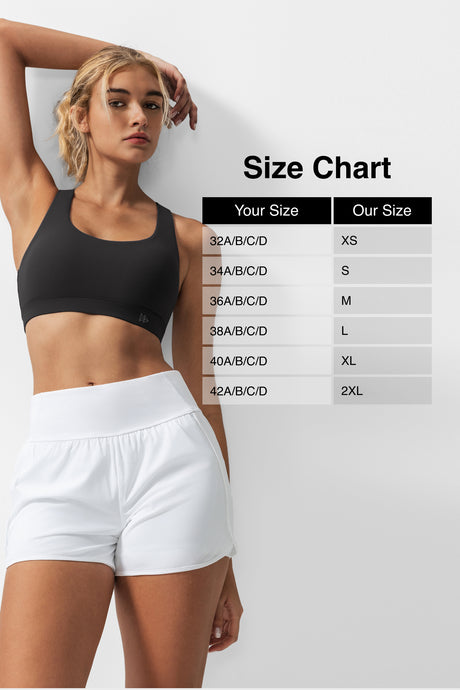 Shift™ Scoop Neckline Cross Back Padded Yoga Bra | Women's Light Support Sports Bra - image 4