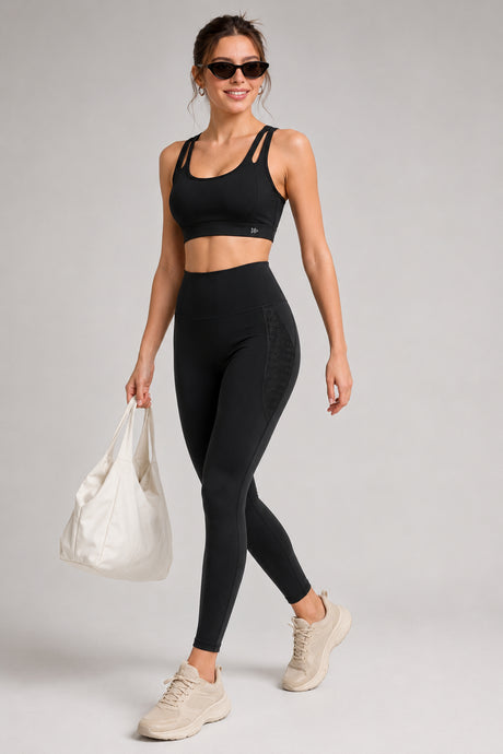 Power™ High Rise No Front Seam Breathable Mesh Running Leggings 25 Inches | Women's High Support Leggings - image 10