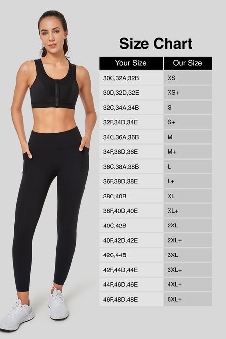 Enfold™ Zip Mesh Racerback Padded Running Bra | Women's High Support Sports Bra - image 4