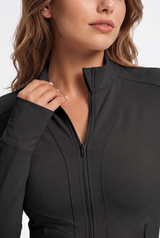 Shift™ Fleece-Lined Thermal Stretch Jacket – Water-Resistant Full-Zip | Women's Sports Jacket