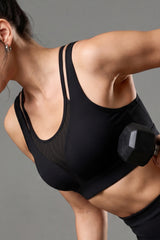 Echo™ Double-Strap Crossback Breathable Sports Bra | Medium Support for Yoga & HIIT
