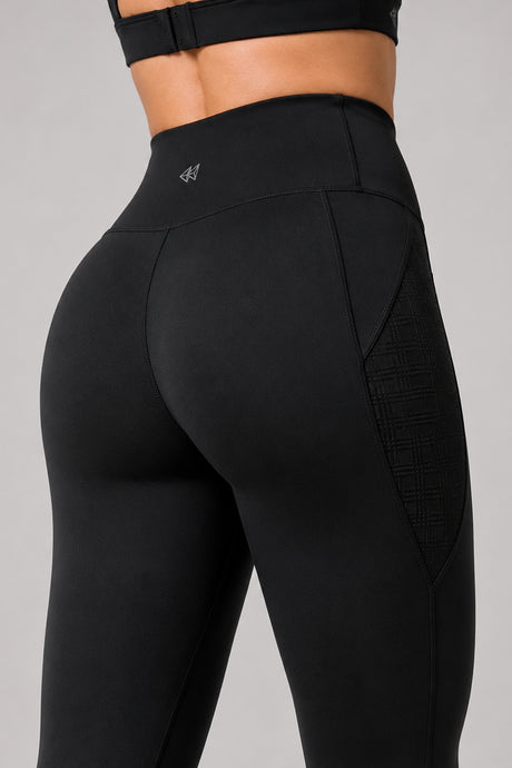 Power™ High Rise No Front Seam Breathable Mesh Running Leggings 25 Inches | Women's High Support Leggings - image 11