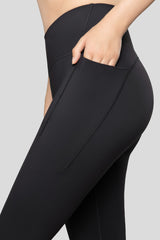 Sculpt fyrvägsstretchiga fleecefodrade leggings 66 cm | Damleggings med högt stöd