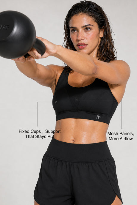 Shift™ Breathable Adjustable Support Padded Bra | Women's Medium Support Sports Bra - image 9