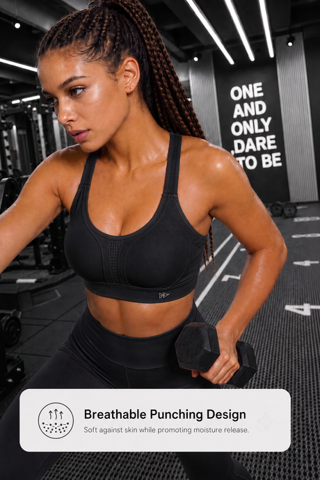 Power™ Adjustable Crisscross Padded Running Bra | Women's High Support Sports Bra - image 11