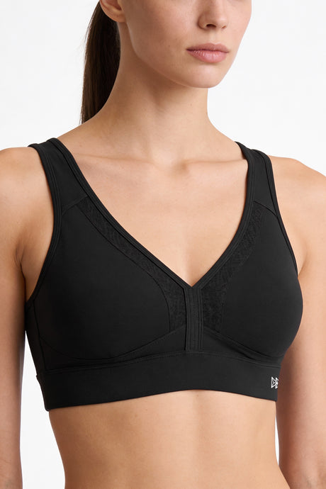 Power™ V Neck Breathable Mesh Hook Sports Bra | High-Impact Bounce Control Without Flattening for Running, HIIT & Training - image 18
