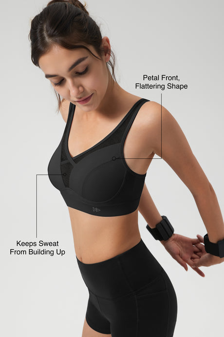 Shift™ Adjustable-Strap Sustainable Sports Bra | Medium Support with Breathable Mesh for Running, HIIT, Yoga & Training - image 15