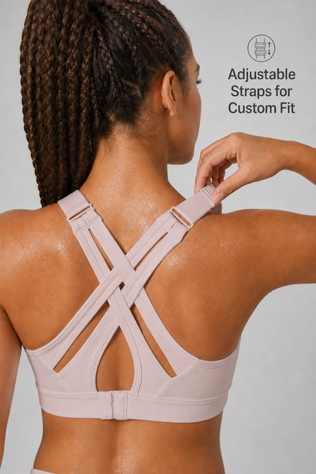 Power™ Adjustable Crisscross Padded Running Bra | Women's High Support Sports Bra - image 51