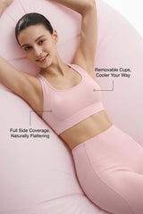 Anywhere™ Double-Strap Removable-Pad Sports Bra | Light Support with Breathable Mesh for Yoga, Pilates & Everyday Wear