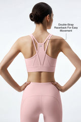 Anywhere™ Double-Strap Removable-Pad Sports Bra | Light Support with Breathable Mesh for Yoga, Pilates & Everyday Wear