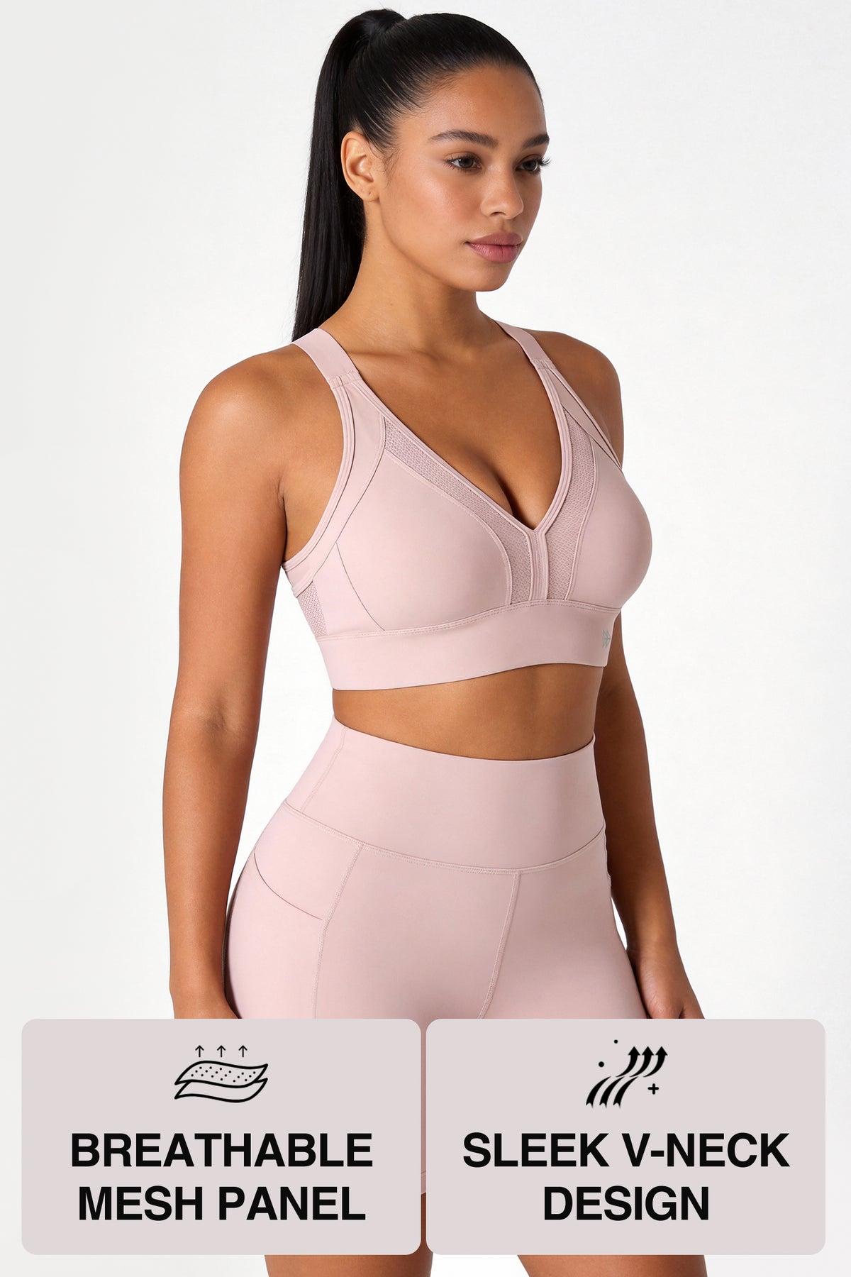 Power™ High Support Adjustable Cross Back Running Bra | Women's High Support Sports Bra
