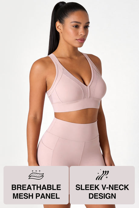 Power™ High Support Adjustable Cross Back Running Bra | Women's High Support Sports Bra - image 2