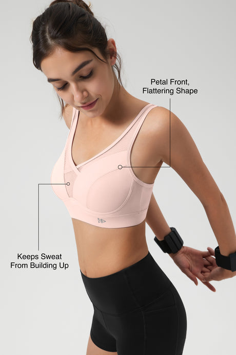 Shift™ Adjustable-Strap Sustainable Sports Bra | Medium Support with Breathable Mesh for Running, HIIT, Yoga & Training - image 2