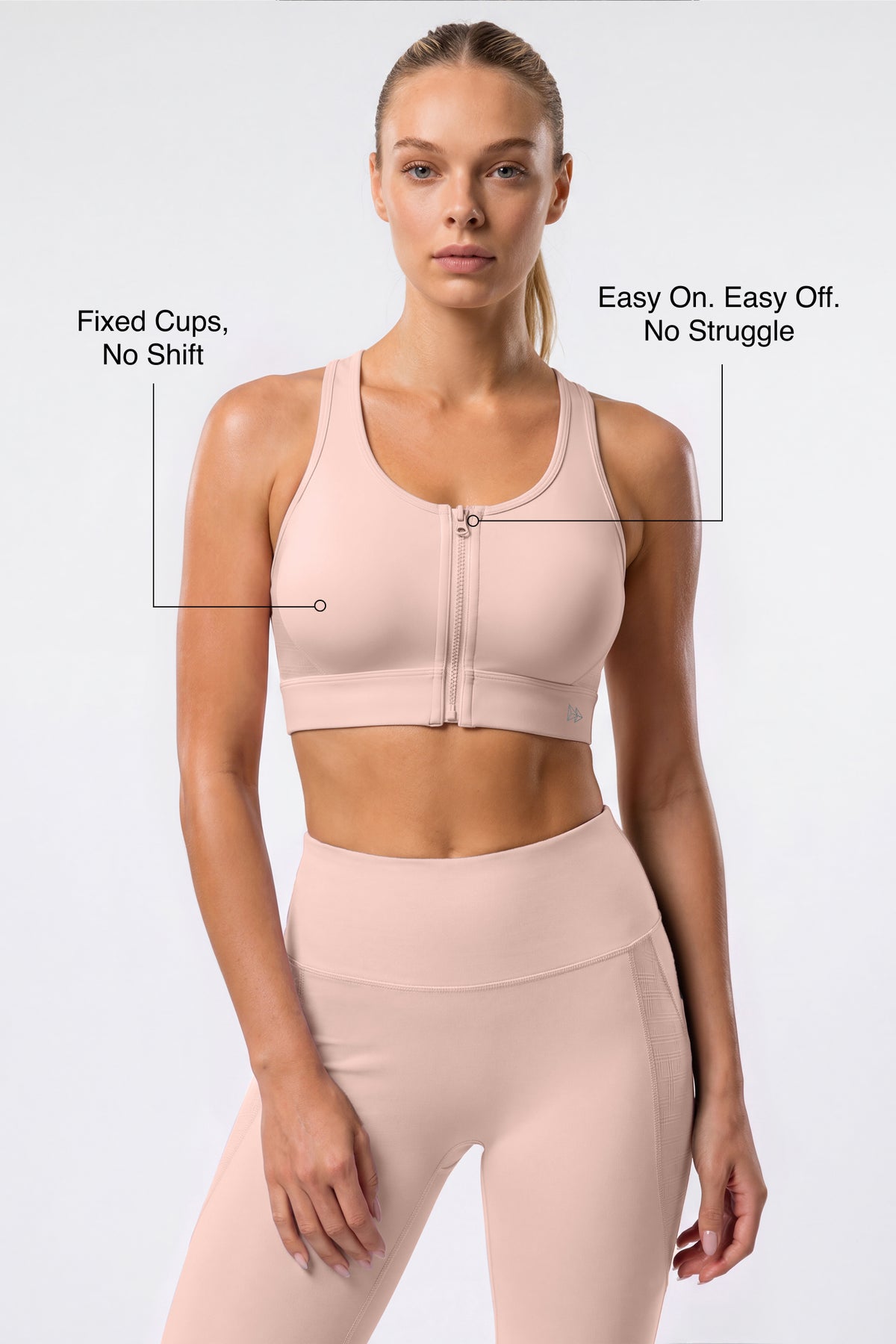 Power™ Breathable Racerback Stable High Support Sports Bra | High-Impact Support Best For Running, HIIT & Training