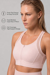 Leichter Power T-Back Mesh-Lauf-BH | Sport-BH mit starkem Halt für Damen