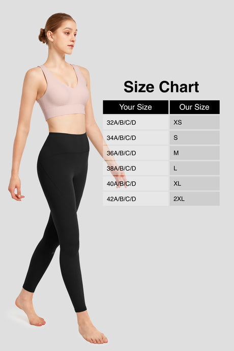 Anywhere™ V-Neck Wide Underband Sewn-In Pads Daily Bra | Women's Light Support Sports Bra - image 4