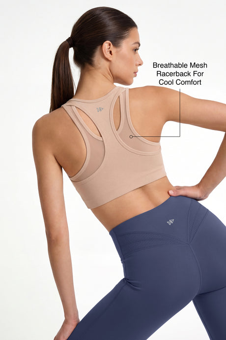 Echo™ Zip-Front Breathable Mesh Full-Coverage Sports Bra | High Support for Running, HIIT & Training - image 8
