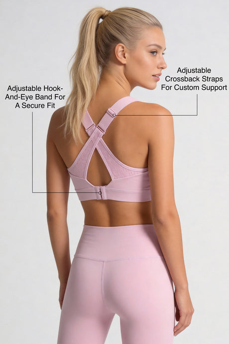 Power™ Adjustable Crossback Straps for Custom Support | High-Impact Bounce Control Without Flattening for Running, HIIT & Training - image 3