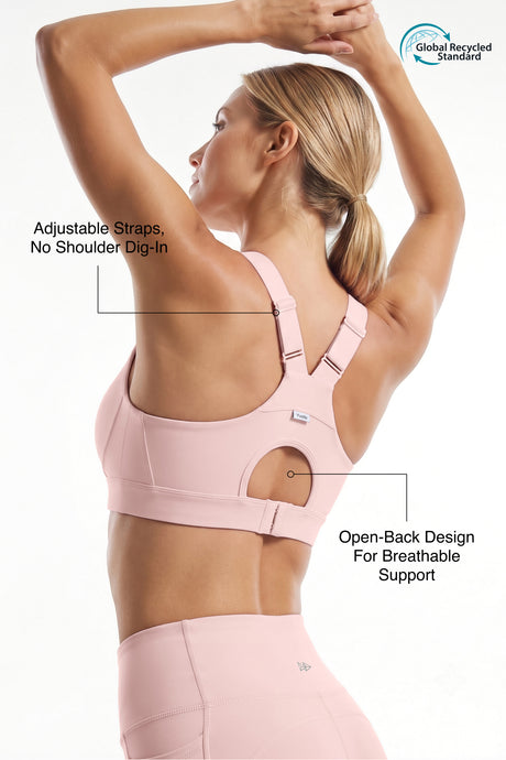 Power™ Adjustable Crisscross Straps With Mesh Sports Bra | High Support  for Running, HIIT & Training - image 3
