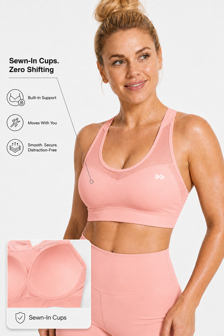 Shift™ Racerback Breathable Full-Coverage Running Bra | Women's High Support Sports Bra - image 33