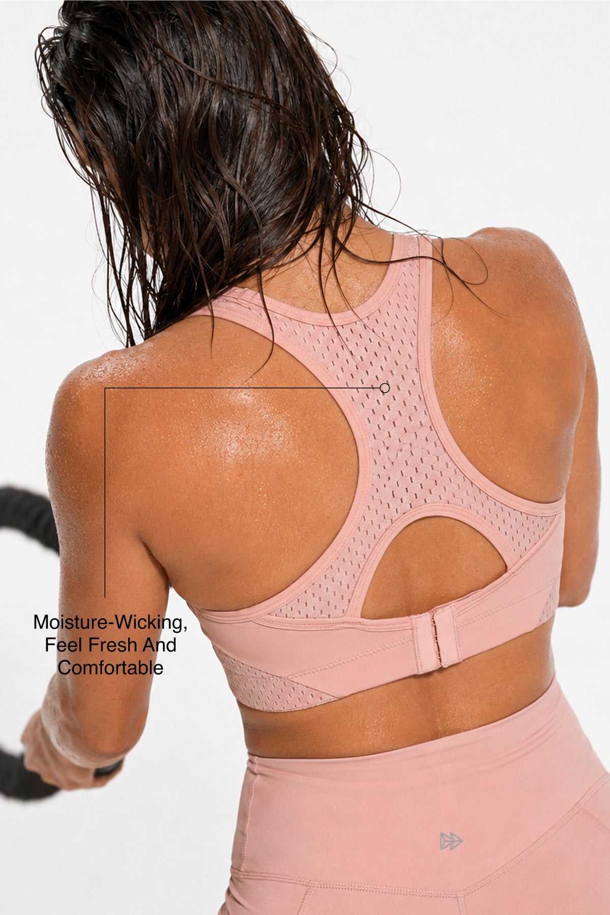 Sculpt™ Racerback Full-Coverage Breathable Sports Bra | High Support with Bounce Control & Mesh for Running, HIIT & Training