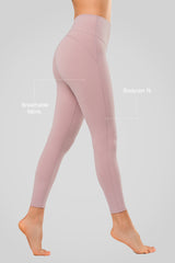 Shift Fukttransporterande, smöriga, mjuka yogaleggings 64 cm 69 cm | Lätta stödleggings för kvinnor