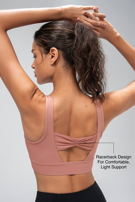 Anywhere™ Removable Cups V-Neck Soft Light Support Bra | Women's Light Support Sports Bra Best For Yoga, HIIT - image 8