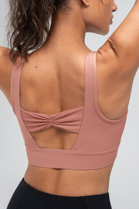 Anywhere™ Removable Cups V-Neck Soft Light Support Bra | Women's Light Support Sports Bra Best For Yoga, HIIT - image 11