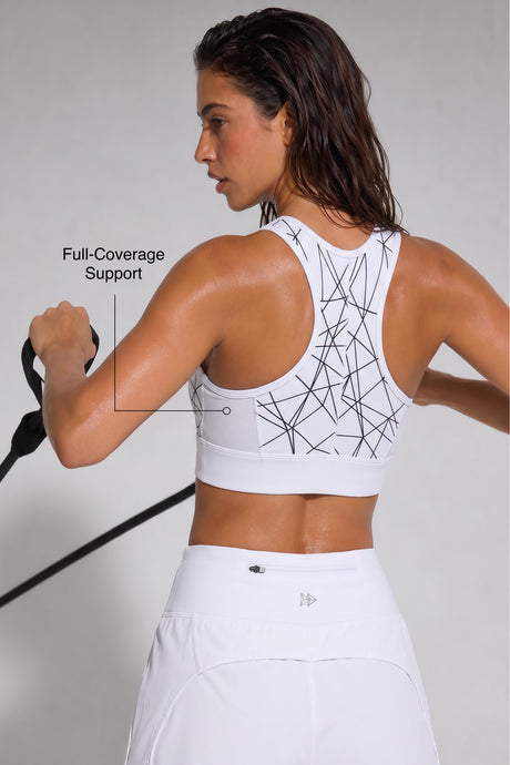 Power™ Zip-Front Mesh Racerback Sports Bra | High Support Best For Running, HIIT & Training - image 56