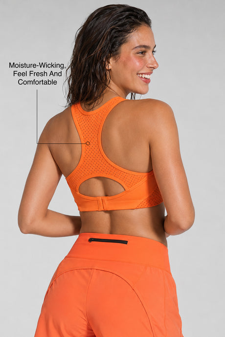 Sculpt™ Racerback Full-Coverage Breathable Sports Bra | High Support with Bounce Control & Mesh for Running, HIIT & Training - image 2