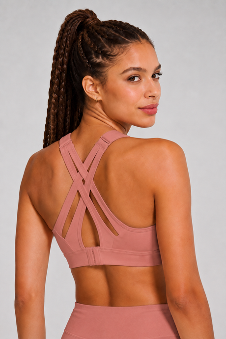 Power™ Adjustable Crisscross Padded Running Bra | Women's High Support Sports Bra - image 43