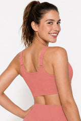 Reggiseno da corsa imbottito con spalline regolabili Power Zip | Reggiseno sportivo ad alto sostegno da donna