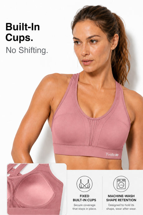 Power™ Cross-Back Breathable High Impact Running Bra | Women's High Support Sports Bra - image 2