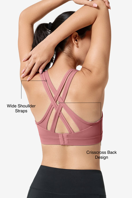 Power™ Cross Back Padded Running Bra | Women's High Support Sports Bra - image 38
