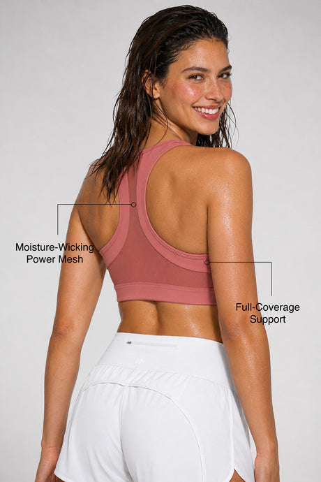 Enfold™ Front-Zip Breathable Racerback Sports Bra | High-Impact Support for Running, HIIT & Training - image 3
