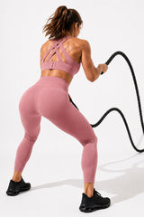 Power Cross Back gepolsterter Lauf-BH | Sport-BH mit starkem Halt für Damen