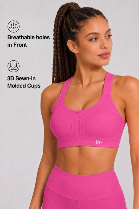 Power™ Adjustable Crisscross Padded Running Bra | Women's High Support Sports Bra - image 62