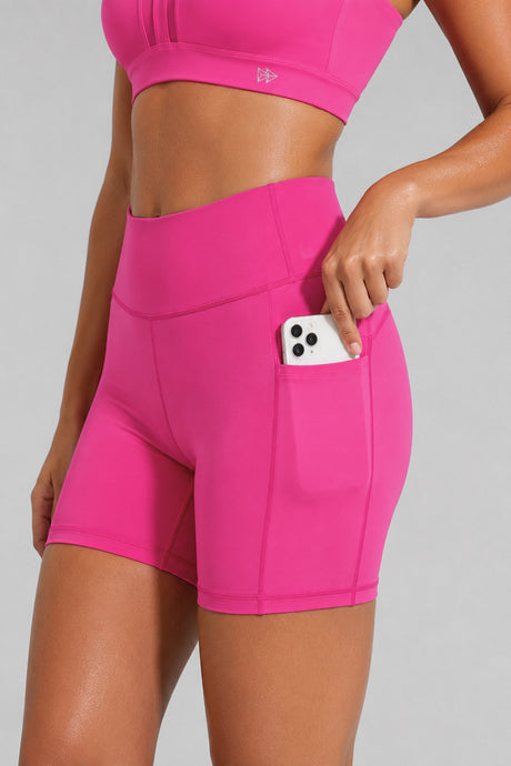 Shift™ High-Rise Stretchy Pockets Tight Shorts 3" 4" 6" 8" | Women's High Support Shorts, Best For Running, HIIT, Yoga & Training - image 4