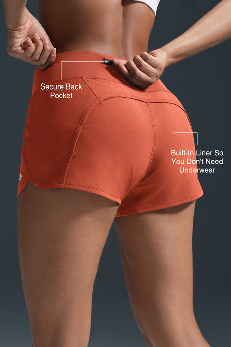 Shift™ Built-in Liner Running Shorts with Pocket  | Women's Running Shorts - image 3