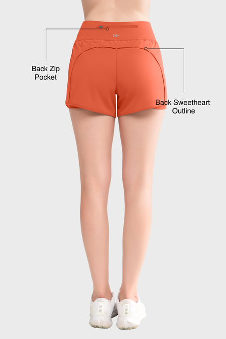 Shift™ Quick Dry Inner Mesh Workout Shorts with Pocket 3.5''| Women's Running Shorts - image 2