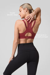 Power™ Zip Front Breathable Full-Coverage Running Bra | Women's High Support Sports Bra