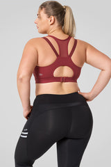 Power™ Zip Front Breathable Full-Coverage Running Bra | Women's High Support Sports Bra